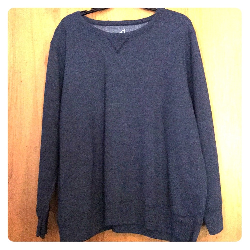 Navy blue and grey pullover sweaters!
